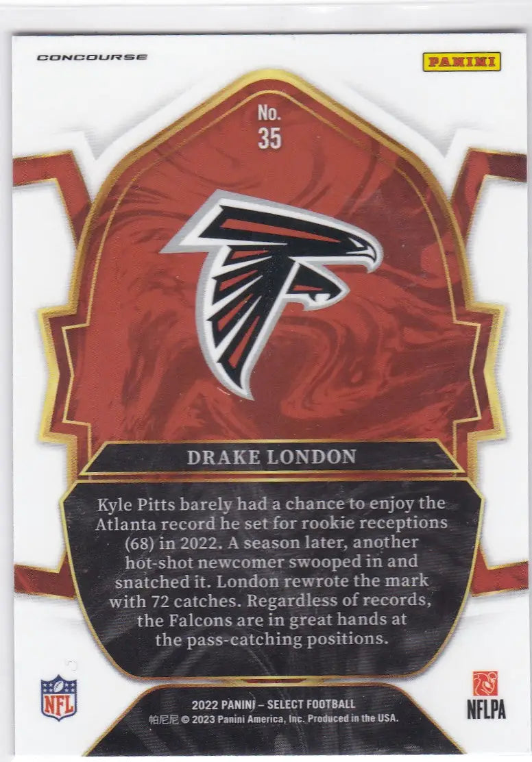 2022 SELECT #35 DRAKE LONDON- ATLANTA FALCONS