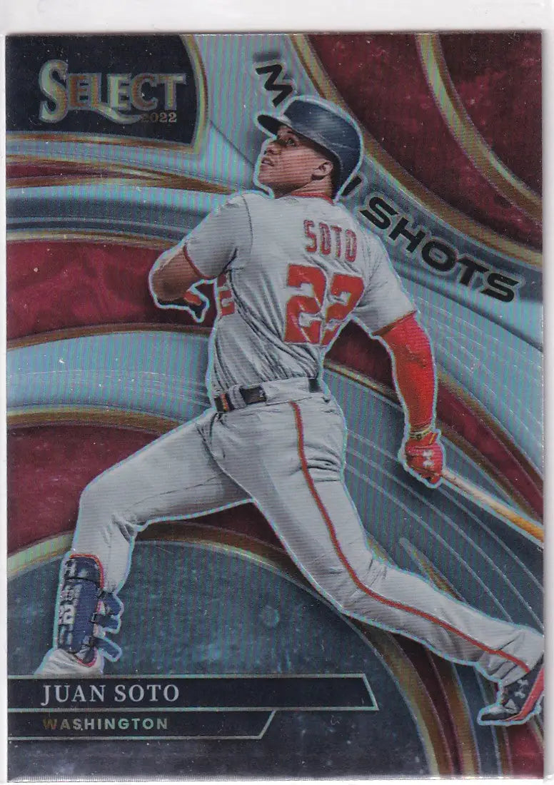 2022 SELECT #MS18 JUAN SOTO MOON SHOTS REFRACTOR- WASHINGTON NATIONALS - Baseball Card Single