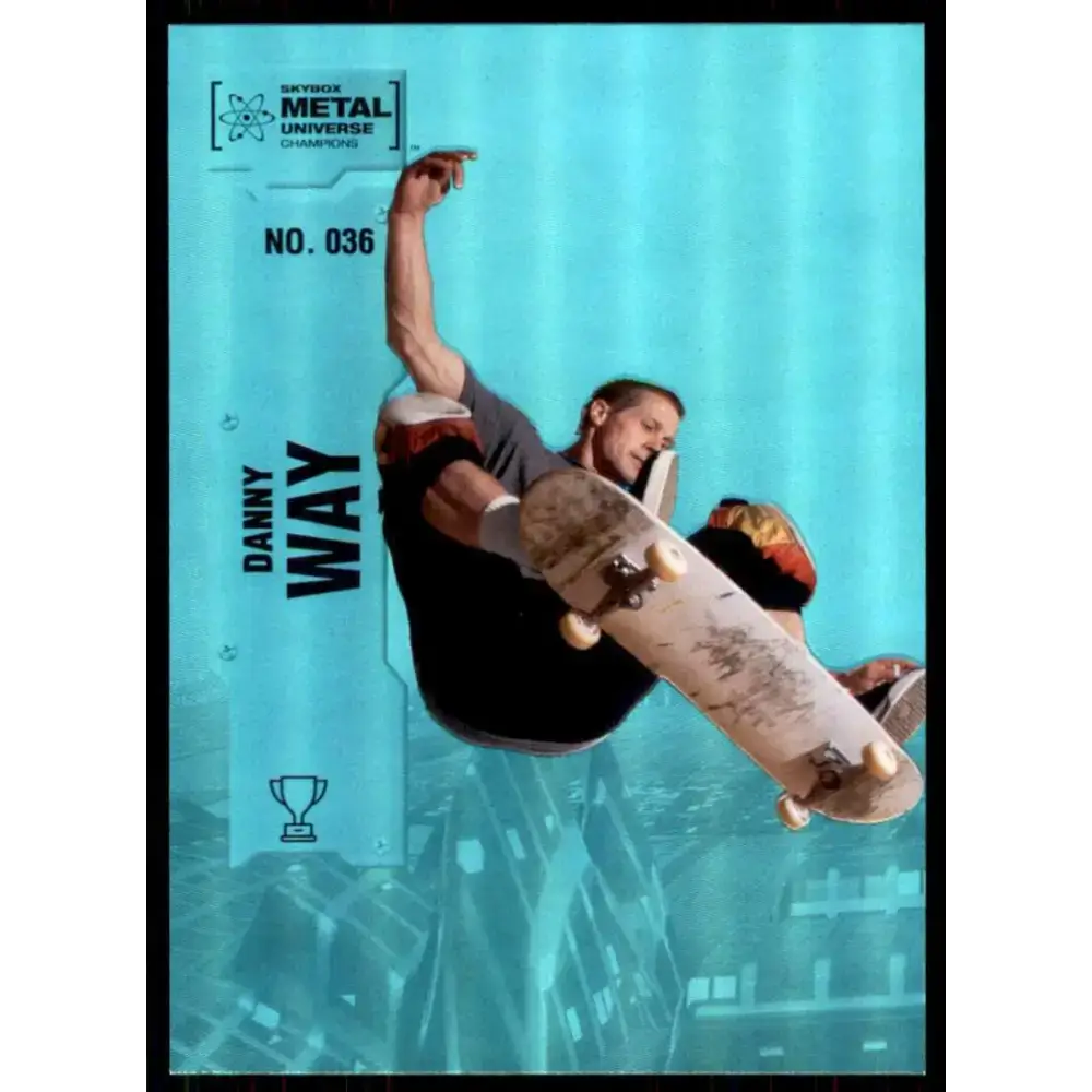 2022 Skybox Metal Universe Champions Aqua #36 Danny Way NM-MT Skateboarding Card - Non-Sports Card Single