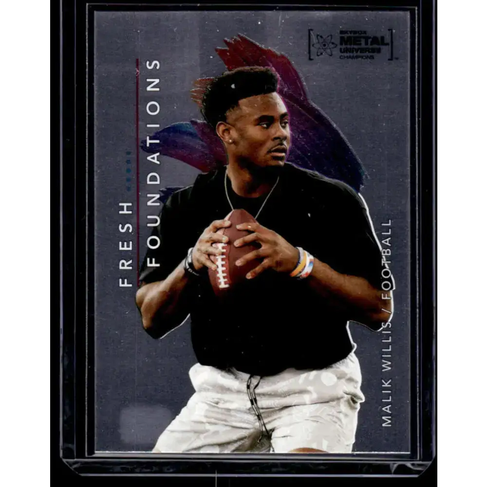 2022 Skybox Metal Universe Champions Fresh Foundation #FF14 Malik Willis NM-MT Football Card - Football Card Single