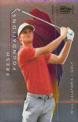 2022 SkyBox Metal Universe Champions Fresh Foundations #FF19 Will Zalatoris - Golf Card Single