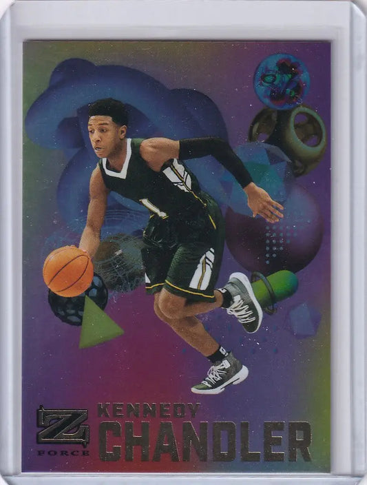 Basketball trading card of Kennedy Chandler from Skybox Metal Universe Champions series