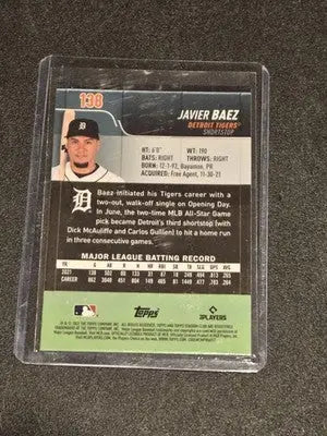 2022 Stadium Club Chrome #138 Javier Baez - Baseball Card Single
