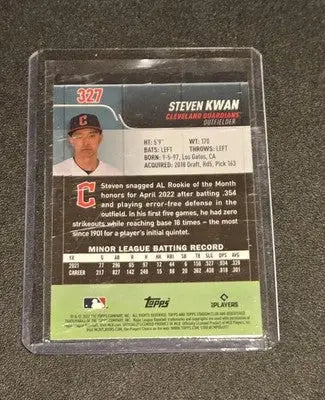 2022 Stadium Club Chrome #327 Steven Kwan - Baseball Card Single
