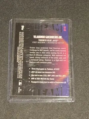 2022 Stadium Club Chrome #BT-15 Vladimir Guerrero Jr. Beam Team - Baseball Card Single