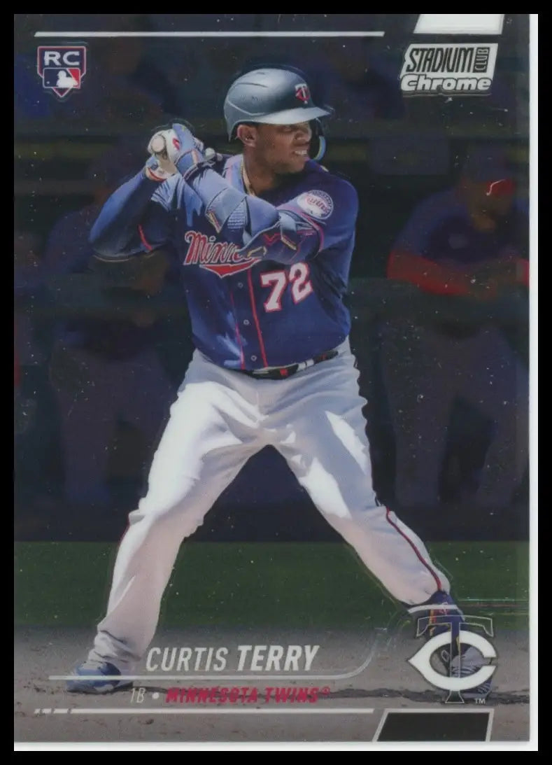 2022 Stadium Club Chrome Curtis Terry RC 322 Minnesota Twins Baseball NM - Baseball Card Single