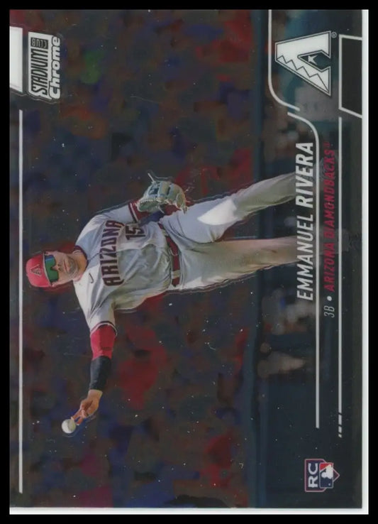 2022 Stadium Club Chrome Emmanuel Rivera RC 43 Arizona Diamondbacks Baseball NM - Baseball Card Single