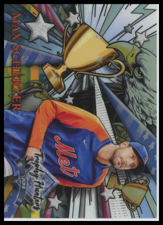 2022 Stadium Club Chrome - Trophy Hunters Max Scherzer RL-35 New York Mets NM - Baseball Card Single