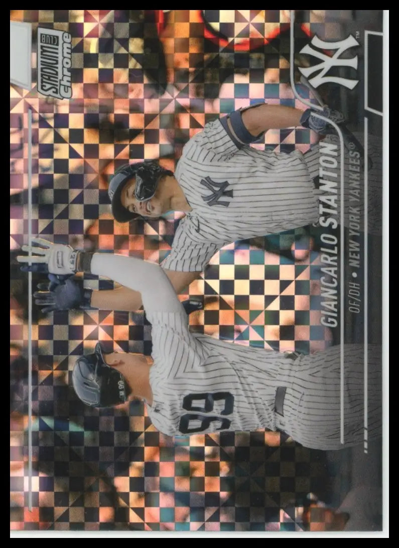 2022 Stadium Club Chrome - X-Fractor Giancarlo Stanton 232 New York Yankees NM - Baseball Card Single
