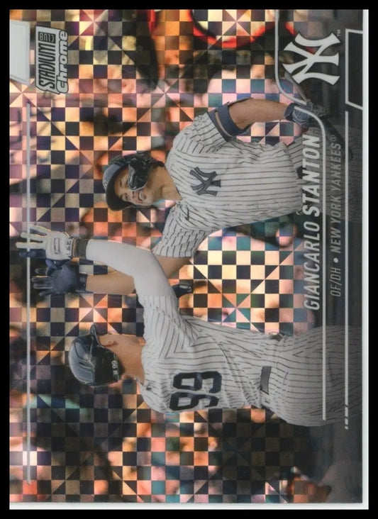 2022 Stadium Club Chrome - X-Fractor Giancarlo Stanton 232 New York Yankees NM - Baseball Card Single