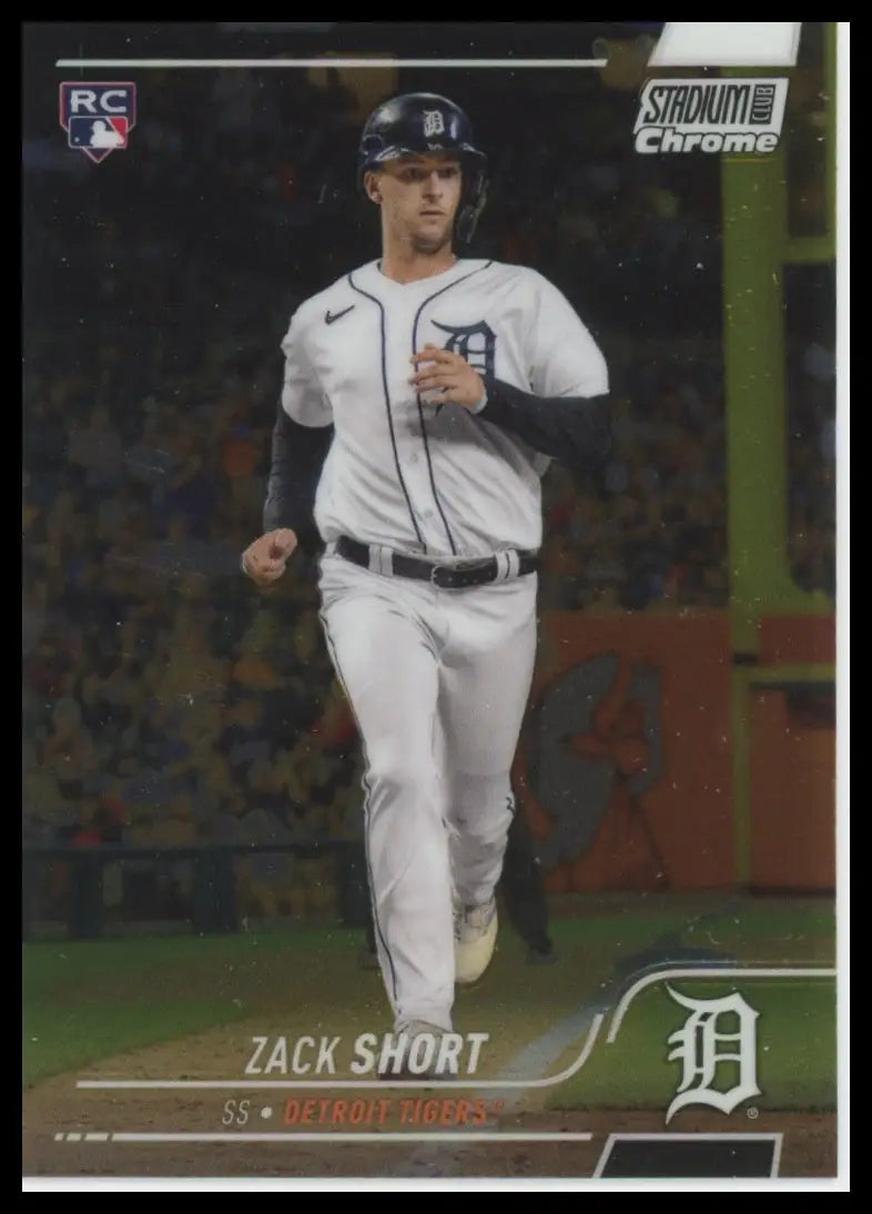 2022 Stadium Club Chrome Zack Short RC 132 Detroit Tigers Baseball NM - Baseball Card Single