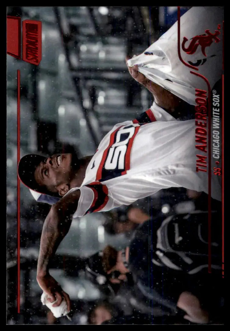 2022 Stadium Club - Red Foil Tim Anderson 39 Chicago White Sox NM - Baseball Card Single