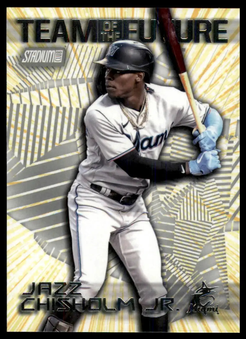 2022 Stadium Club - Team of the Future Jazz Chisholm Jr. TOF-6 Miami Marlins NM - Baseball Card Single