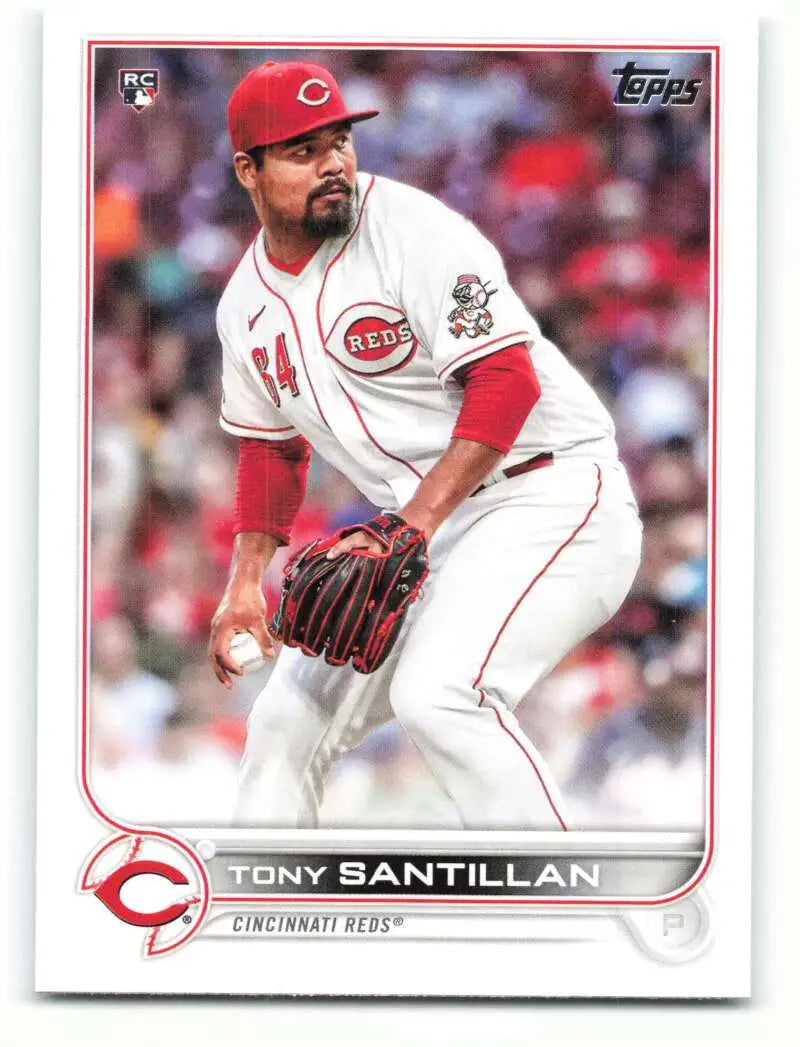 2022 Topps #111 Tony Santillan NM-MT RC Rookie Reds ID:40945 - Baseball Card Single