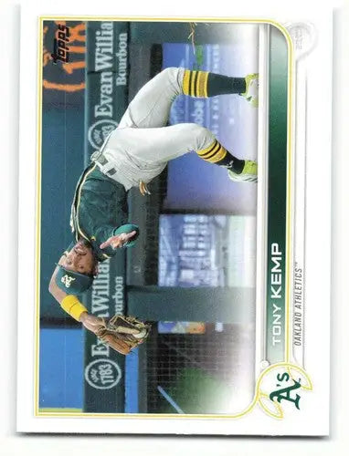 2022 Topps Tony Kemp baseball card with original gloss from Athletics sports cards