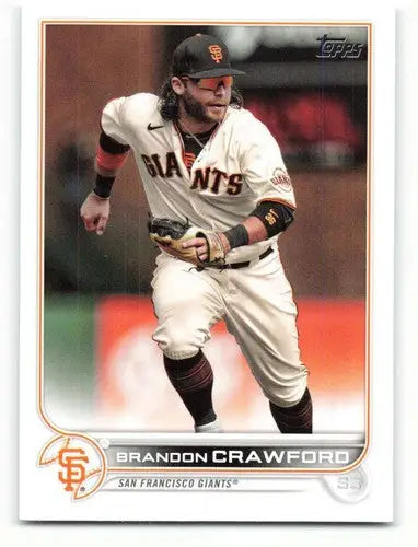 2022 Topps #117 Brandon Crawford NM-MT Giants ID:42116 - Baseball Card Single