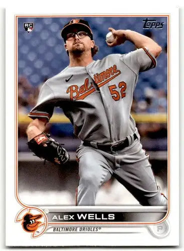 2022 Topps #118 Alex Wells EX/NM RC Rookie Orioles ID:42117 - Baseball Card Single