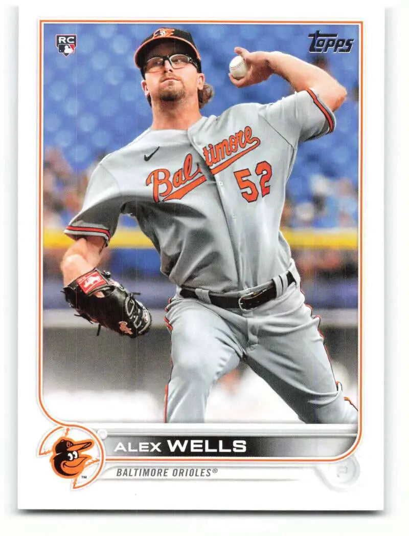 2022 Topps #118 Alex Wells NM-MT RC Rookie Orioles ID:40949 - Baseball Card Single