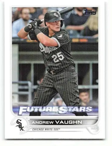 Andrew Vaughn baseball card with original gloss, 2022 Topps NM-MT White Sox