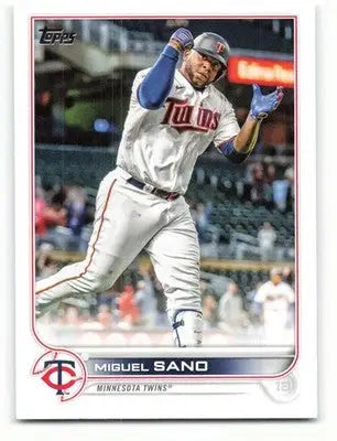 2022 Topps #123 Miguel Sano NM-MT Twins ID:40951 - Baseball Card Single