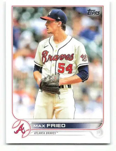 2022 Topps #129 Max Fried NM-MT Braves ID:47623 - Baseball Card Single