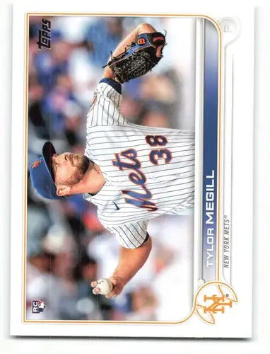 2022 Topps Tylor Megill rookie baseball card with original gloss Mets ID 47672