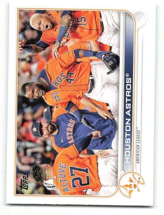 2022 Topps #136 Houston Astros NM-MT ID:40959 - Baseball Card Single
