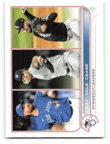 2022 Topps #138 Ray/Cole/Cease NM-MT ID:40651 - Baseball Card Single