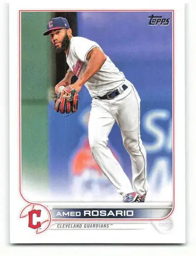 2022 Topps Amed Rosario baseball card with original gloss from Guardians sports cards