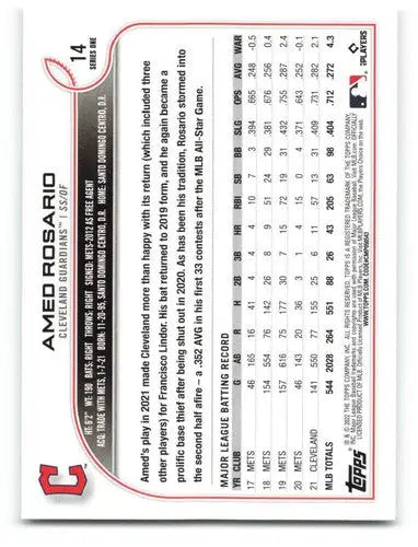 2022 Topps Baseball Card Back featuring original gloss and sports cards details