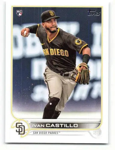 2022 Topps Ivan Castillo baseball card with original gloss Padres Rookie ID 40655