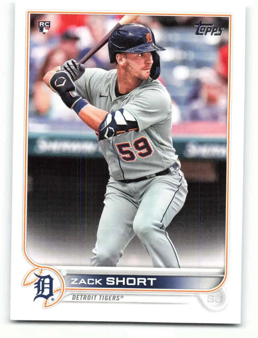2022 Topps #148 Zack Short NM-MT RC Rookie Tigers ID:40968 - Baseball Card Single