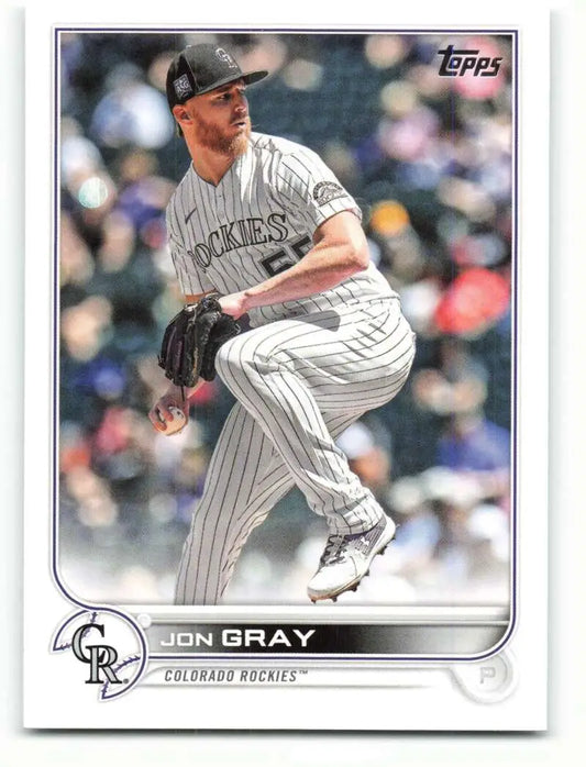 2022 Topps #161 Jon Gray NM-MT Rockies ID:40977 - Baseball Card Single