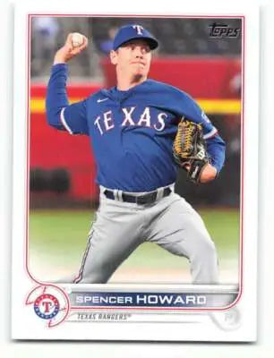 2022 Topps Spencer Howard Baseball Card with original gloss, perfect for sports cards collectors
