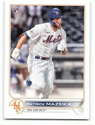 2022 Topps #166 Patrick Mazeika NM-MT RC Rookie Mets ID:40980 - Baseball Card Single
