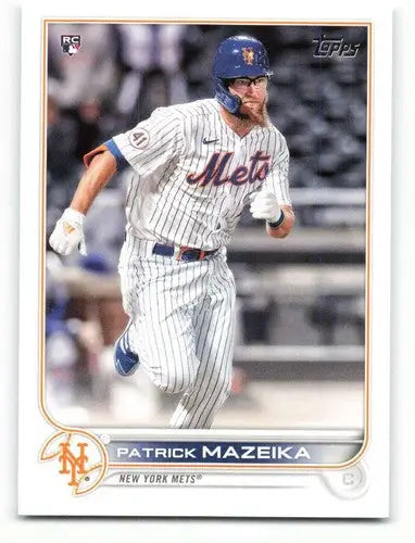 2022 Topps #166 Patrick Mazeika NM-MT RC Rookie Mets ID:47725 - Baseball Card Single