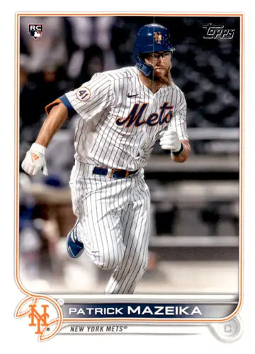 Original gloss Patrick Mazeika 2022 Topps rookie card NM near mint RC Mets