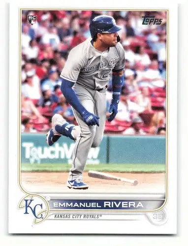 Original gloss Baseball card featuring Emmanuel Rivera Rookie from 2022 Topps