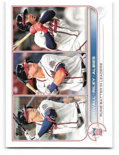 2022 Topps #181 Duvall/Riley/Albies NM-MT ID:40694 - Baseball Card Single