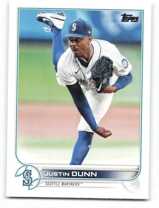 2022 Topps #185 Justin Dunn NM-MT Mariners ID:40999 - Baseball Card Single