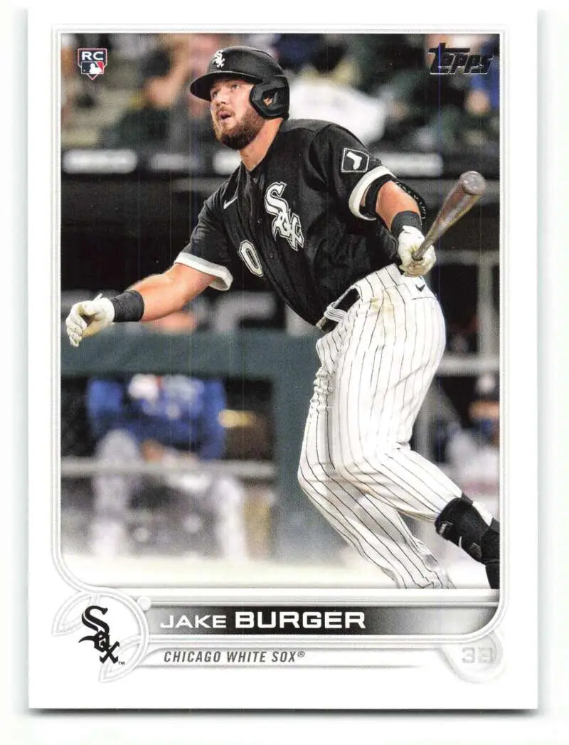 2022 Topps #186 Jake Burger NM-MT RC Rookie White Sox ID:41000 - Baseball Card Single