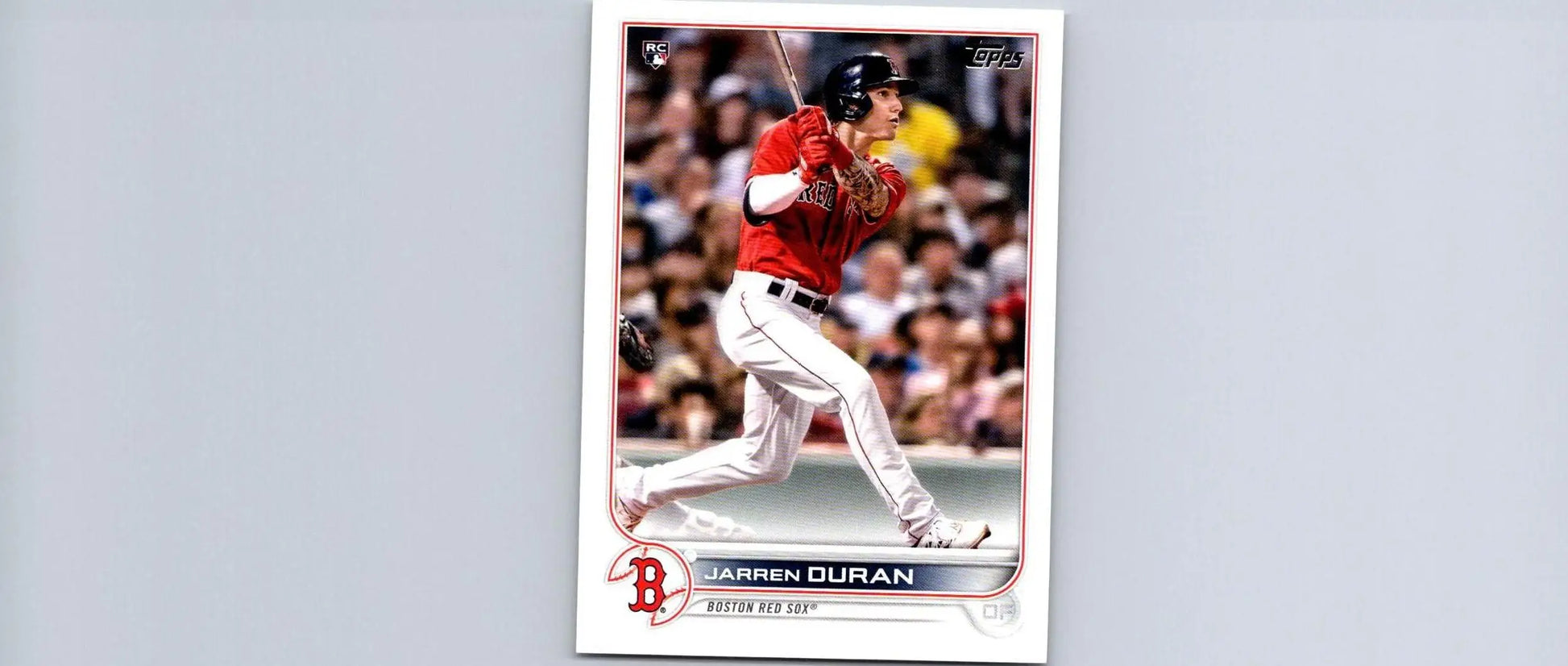 Jarren Duran 2022 Topps #187 baseball card from popular trading cards collection