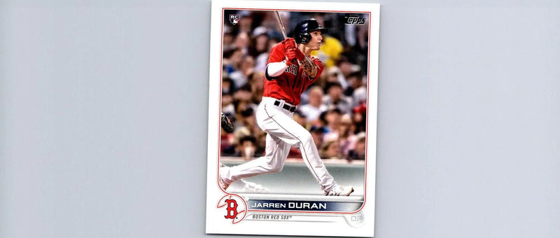 Jarren Duran 2022 Topps #187 baseball card from popular trading cards collection