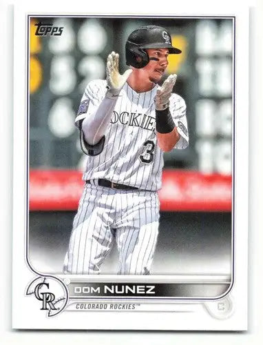 2022 Topps #193 Dom Nunez NM-MT Rockies ID:40706 - Baseball Card Single