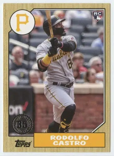 Rodolfo Castro baseball card from 2022 Topps 1987 Topps 35th Anniversary NM-MT Pirates with original gloss