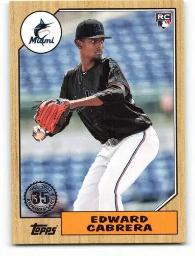 Edward Cabrera baseball card from 2022 Topps 35th Anniversary collection