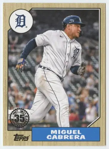Miguel Cabrera baseball card from 2022 Topps 1987 Topps 35th Anniversary set