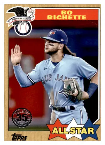 Original gloss 87as-41 Bo Bichette baseball card from 2022 Topps All Star set