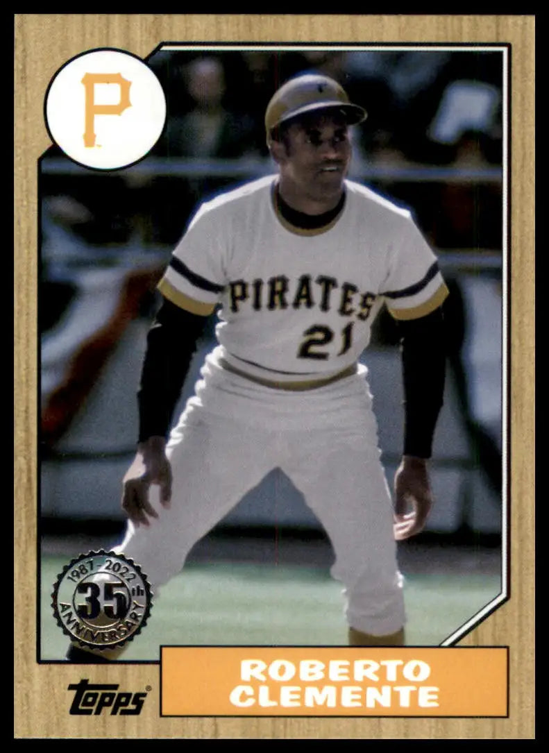 2022 Topps - 1987 Topps Baseball 35th Anniversary (Series One) Complete Your Set - T87-52 Roberto Clemente - Baseball
