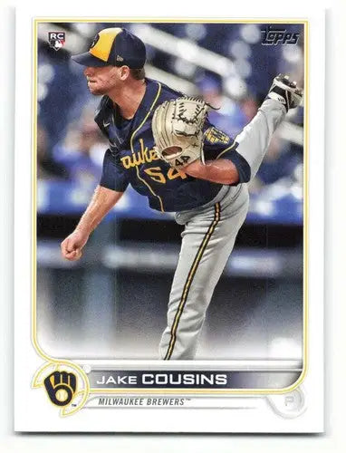 2022 Topps Jake Cousins NM-MT RC rookie baseball card with original gloss
